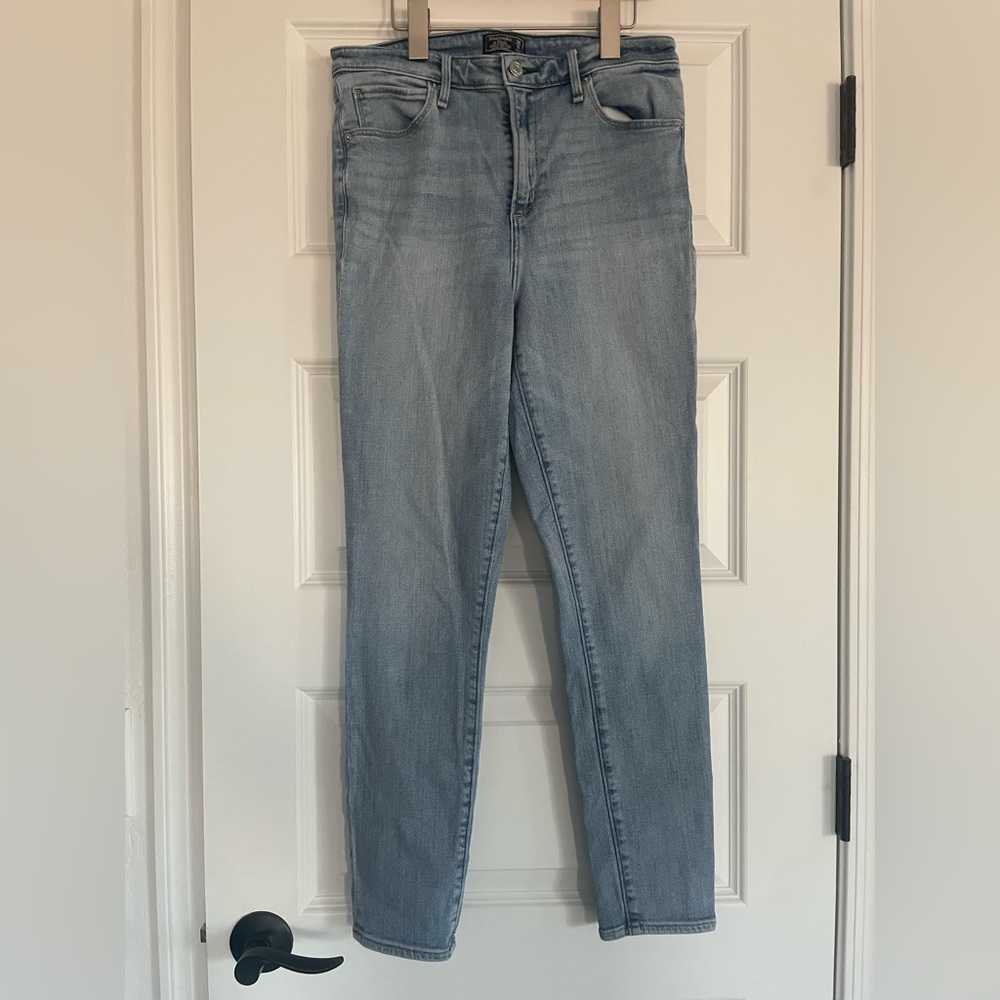 Abercrombie & Fitch Simone High Rise Super Skinny Light Blue Jeans